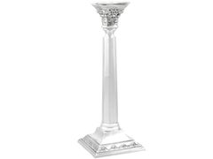 Antiguos candelabros de plata de ley de Jorge VI (1937)