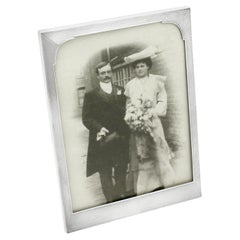 Antique George VI Sterling Silver Photograph Frame