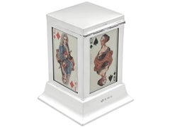 Antique George VI Sterling Silver Playing Card Box (1937)