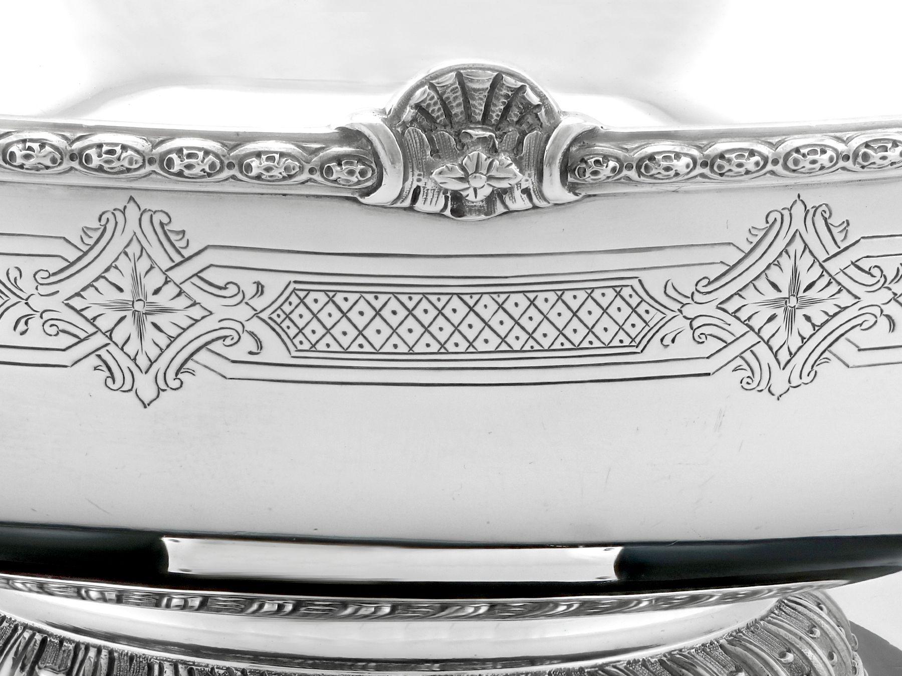 Antique George VI Sterling Silver Presentation Bowl by Reid & Sons Ltd For Sale 1