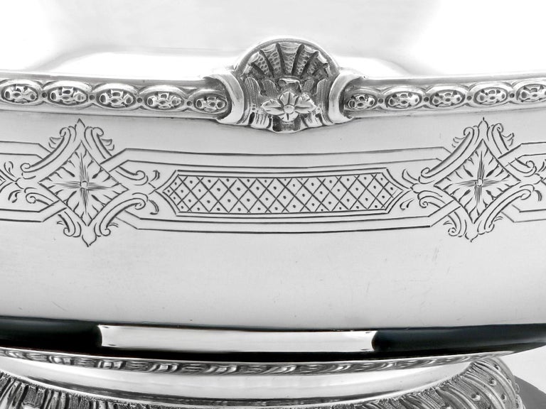 Antique George VI Sterling Silver Presentation Bowl by Reid & Sons Ltd For Sale 2