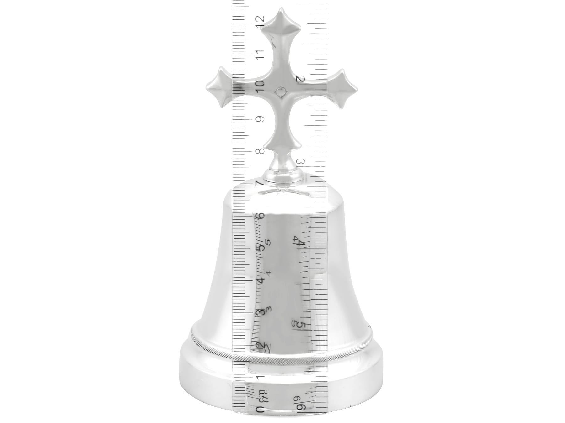 Bell de table ancienne en argent sterling George VI (1937) en vente 1