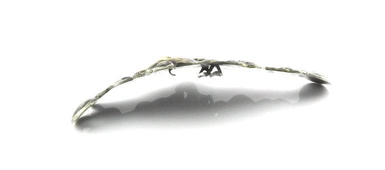 Antique George W. Shiebler Sterling Silver & 14K Gold Belt Buckle #4385 Antique George W. Shiebler Sterling Silver and 14K Gold Belt  main image 4