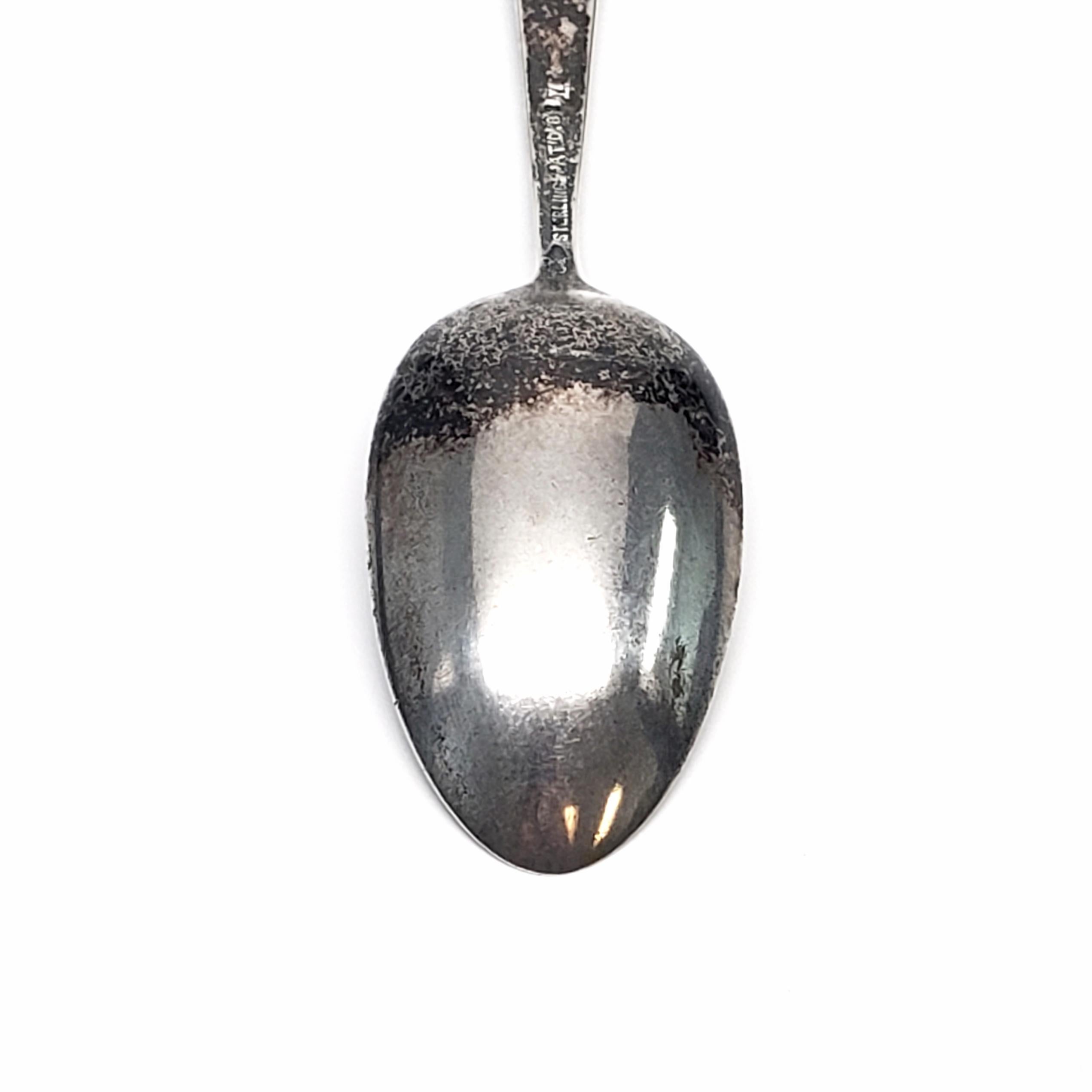 Antique George W Shiebler Sterling Silver Flora #1 Primrose Teaspoon #6935 For Sale 1