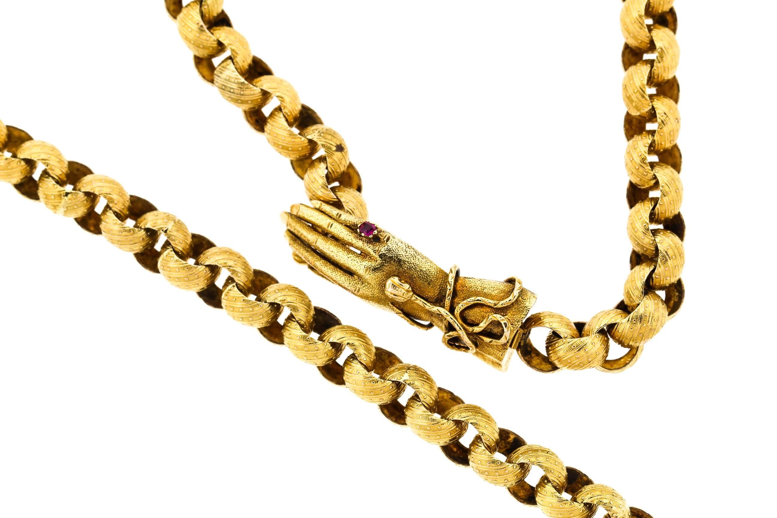 antique gold chain
