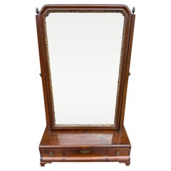 Miroir de coiffeuse géorgien en acajou