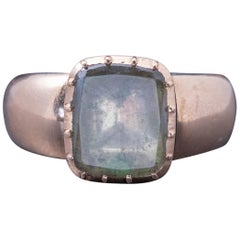 Antique Georgian 18 Carat Gold Rock Crystal, circa 1780 Ring