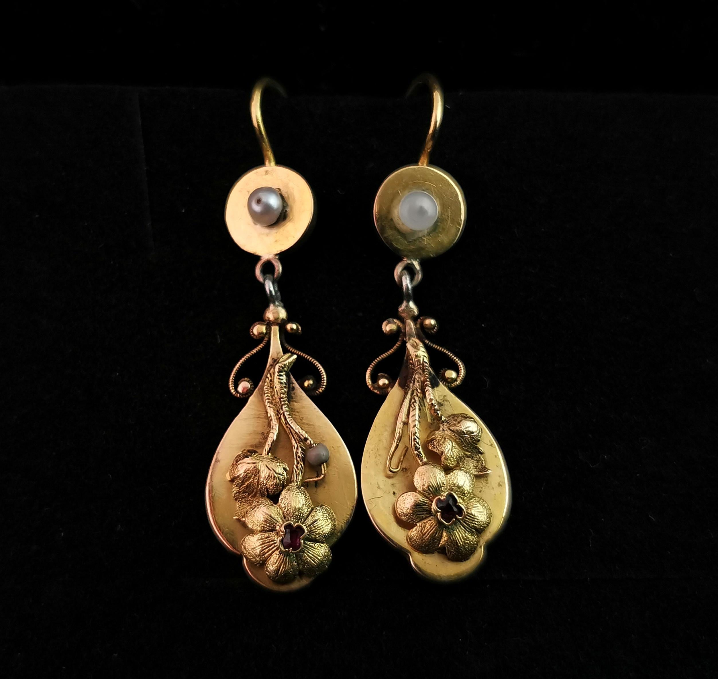antique georgian earrings