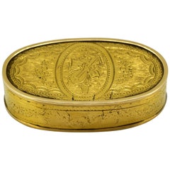 Antique Georgian 18 Karat Yellow Gold Snuff Box, London, 1776
