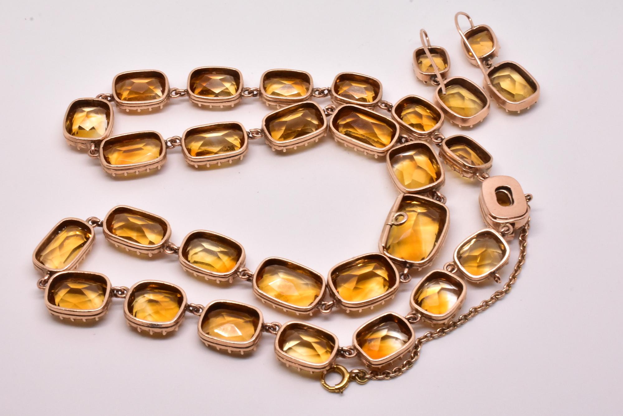 antique citrine jewelry