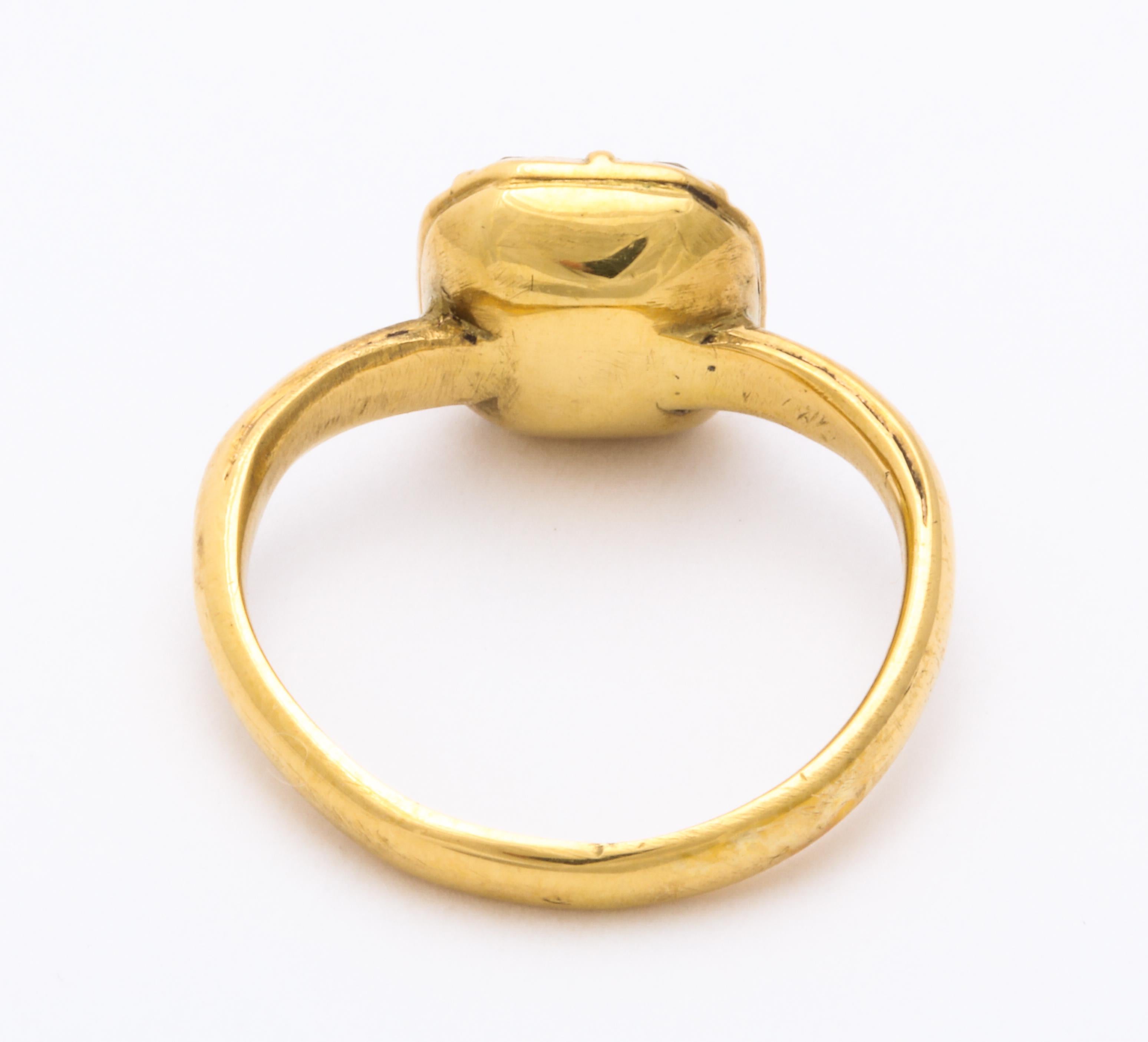 George I Antique Georgian 18th Century Stuart Crystal Ring