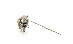 Antique Georgian 5.00 Carat Diamond Tremblant Flower Brooch