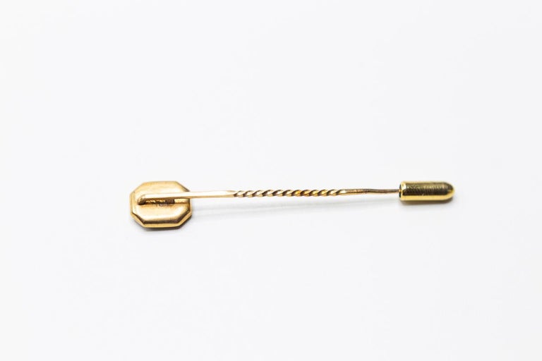Antique Georgian 9 Karat Gold Momento Mori Skull Mourning Stick Pin For ...