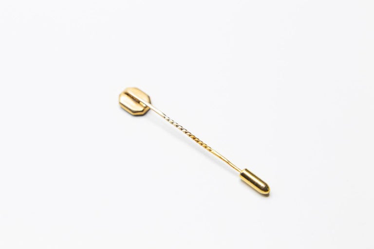 Antique Georgian 9 Karat Gold Momento Mori Skull Mourning Stick Pin For ...