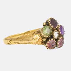Antique Georgian Acrostic Regard Ring