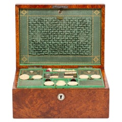 Antique Georgian Amboyna Sewing Box