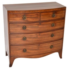 Antique Georgian Bow Front Chest of Drawers