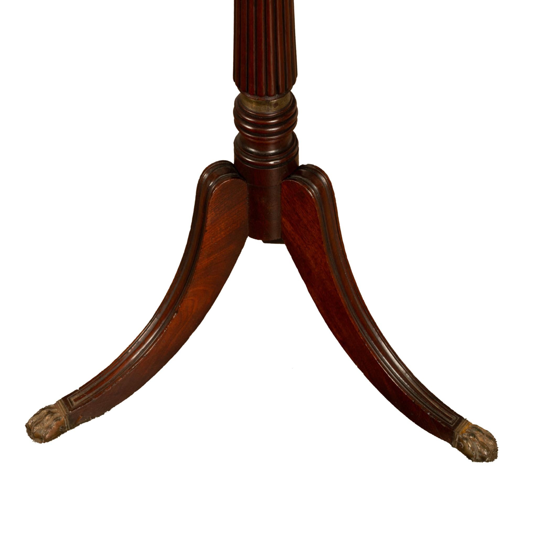 Antike georgische Messing-Kerzenleuchter Mahagoni Duett Notenständer 1790 im Angebot 7