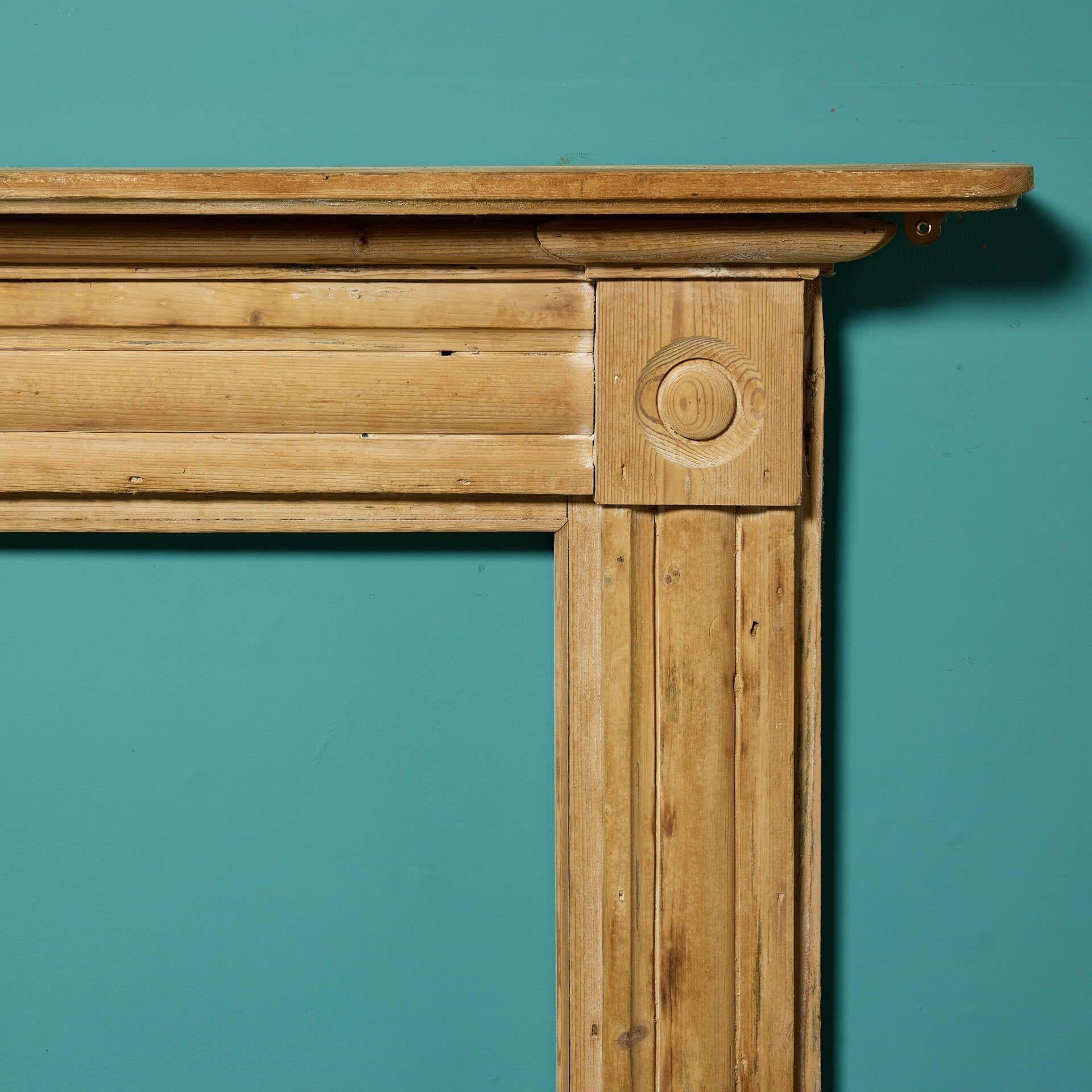 English Antique Georgian Bullseye Fire Surround For Sale