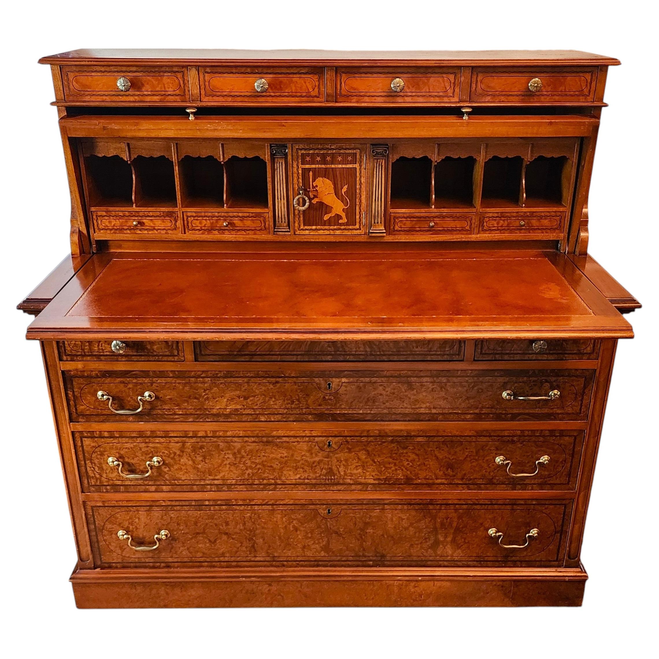 Rare, Iconic, Japanned, Copper Toledo, Roll-Top Typewriter Desk at
