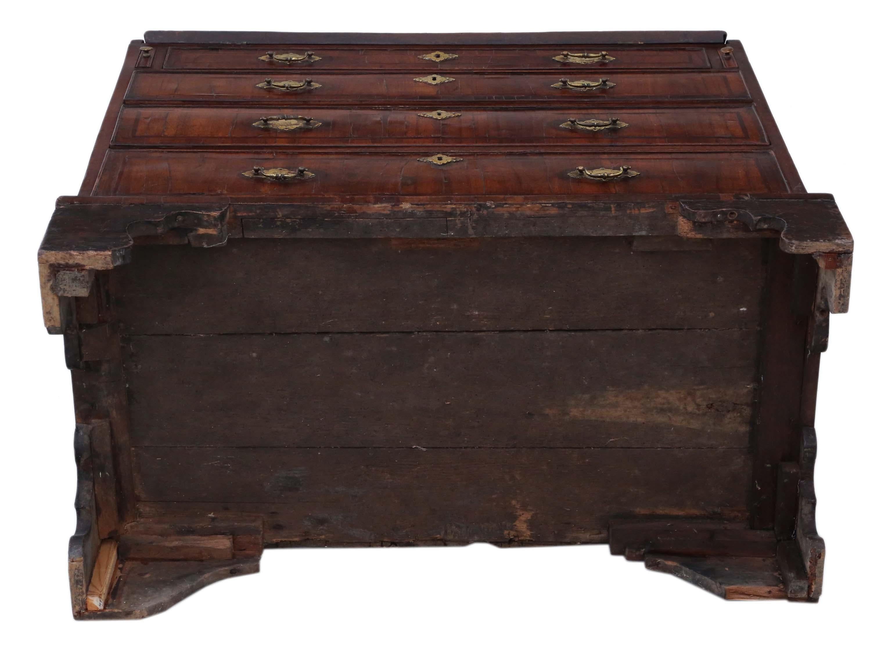 Antique Georgian C1790 Walnut Bureau Desk Writing Table, 18th Century 3