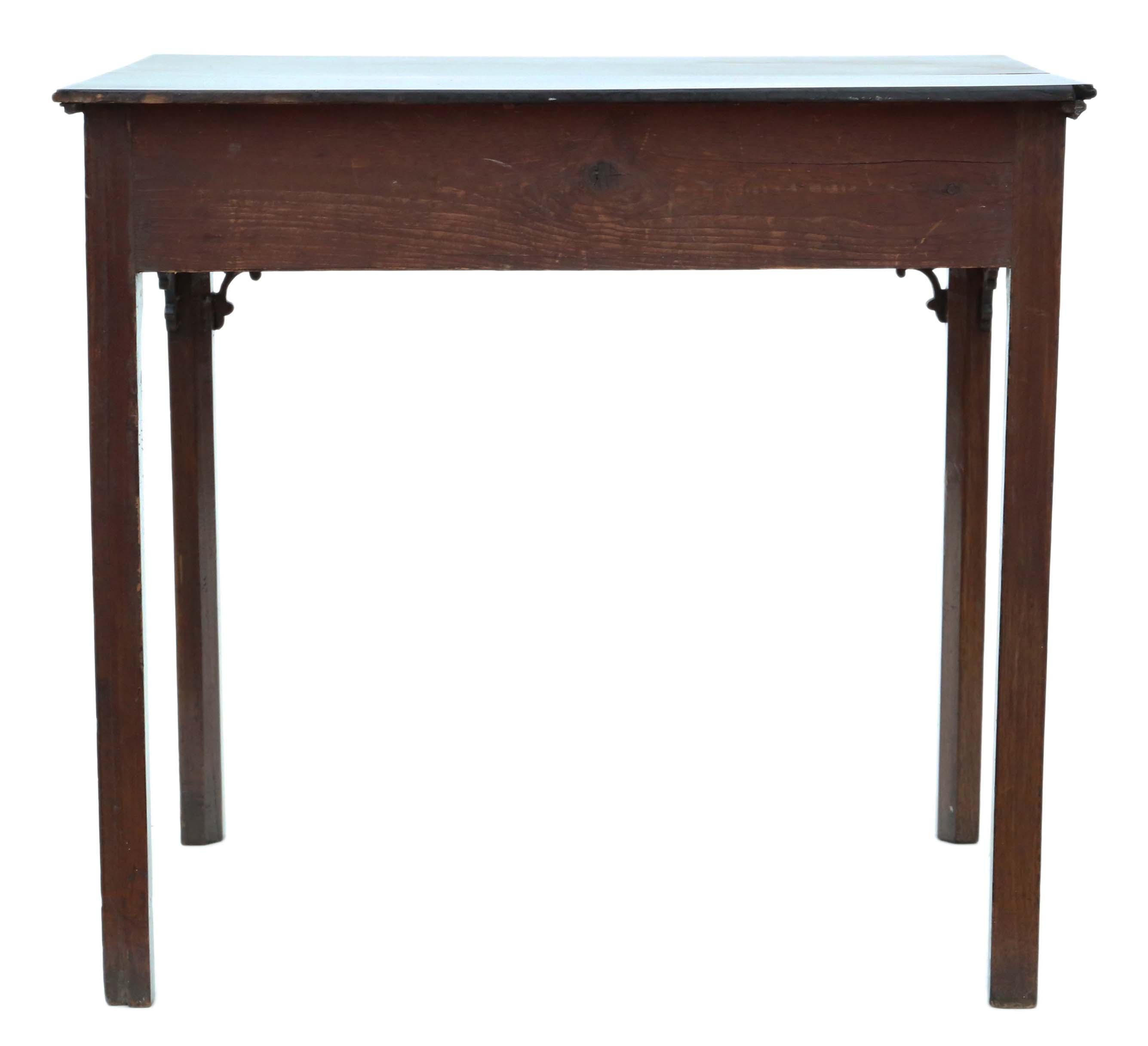 Antique Georgian circa 1800 Cuban Mahogany Writing Side Table Desk 1