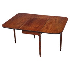 Antique Georgian c.1800 Early 19th Century Mahogany Drop-Leaf Gateleg Table