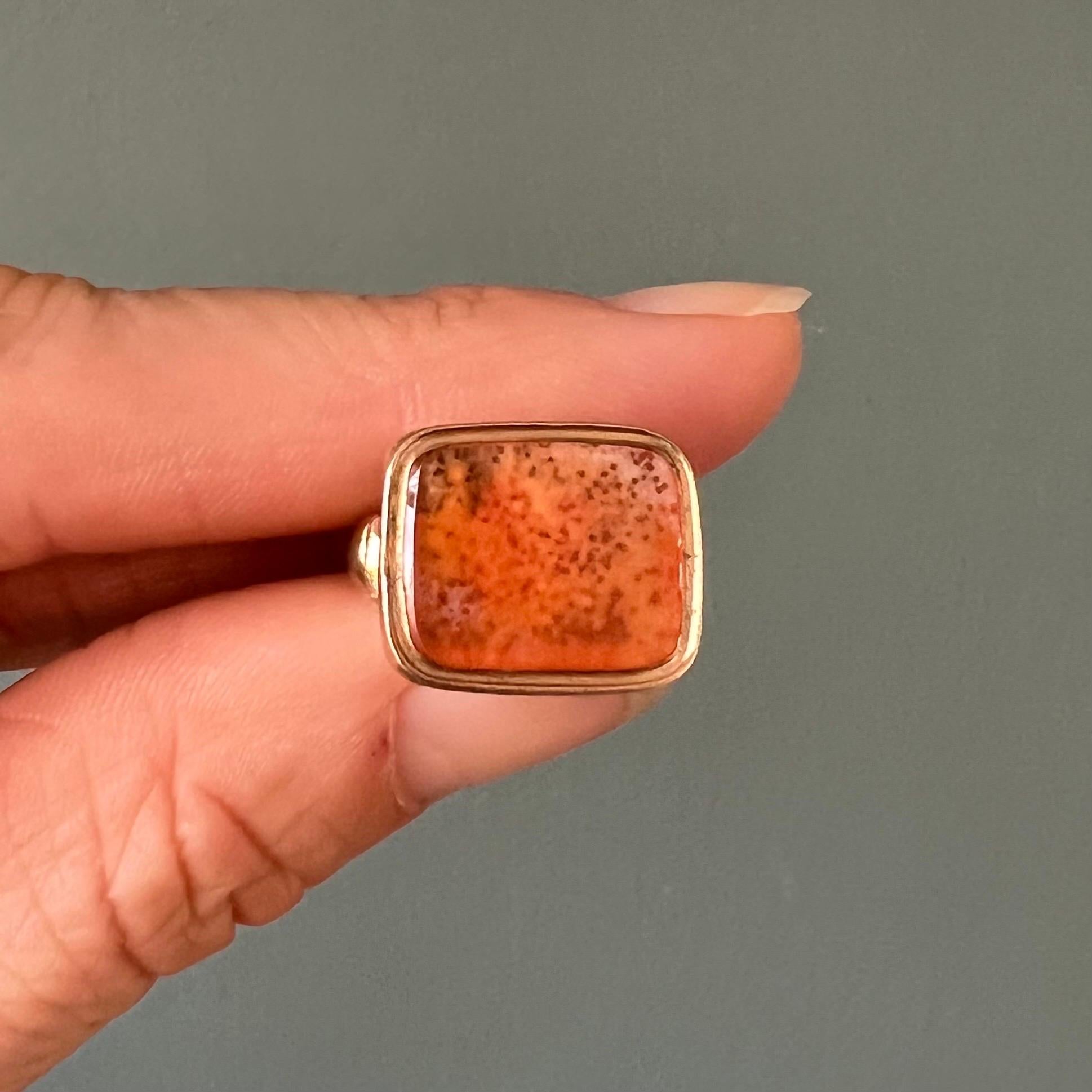 Square Cut Antique Georgian Carnelian Small Fob Pendant For Sale