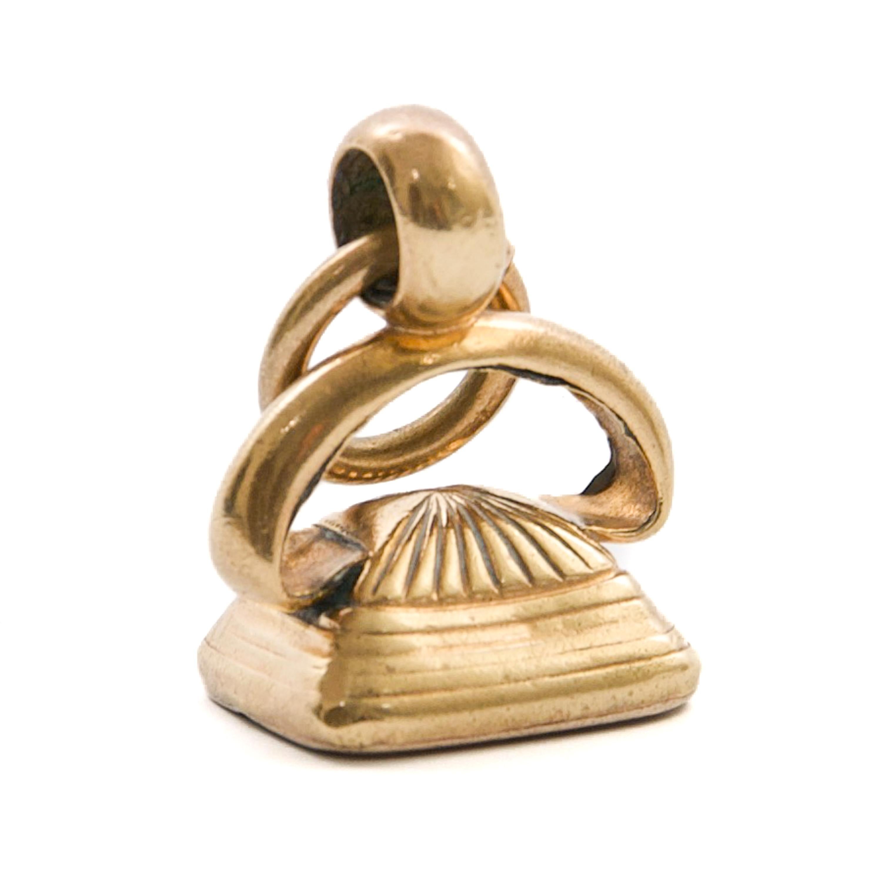 Women's or Men's Antique Georgian Carnelian Small Fob Pendant For Sale