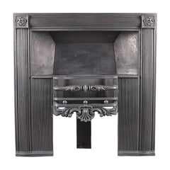 Antique Georgian Cast Iron Insert by Carron of Falkirk Scotland, 19th Century
