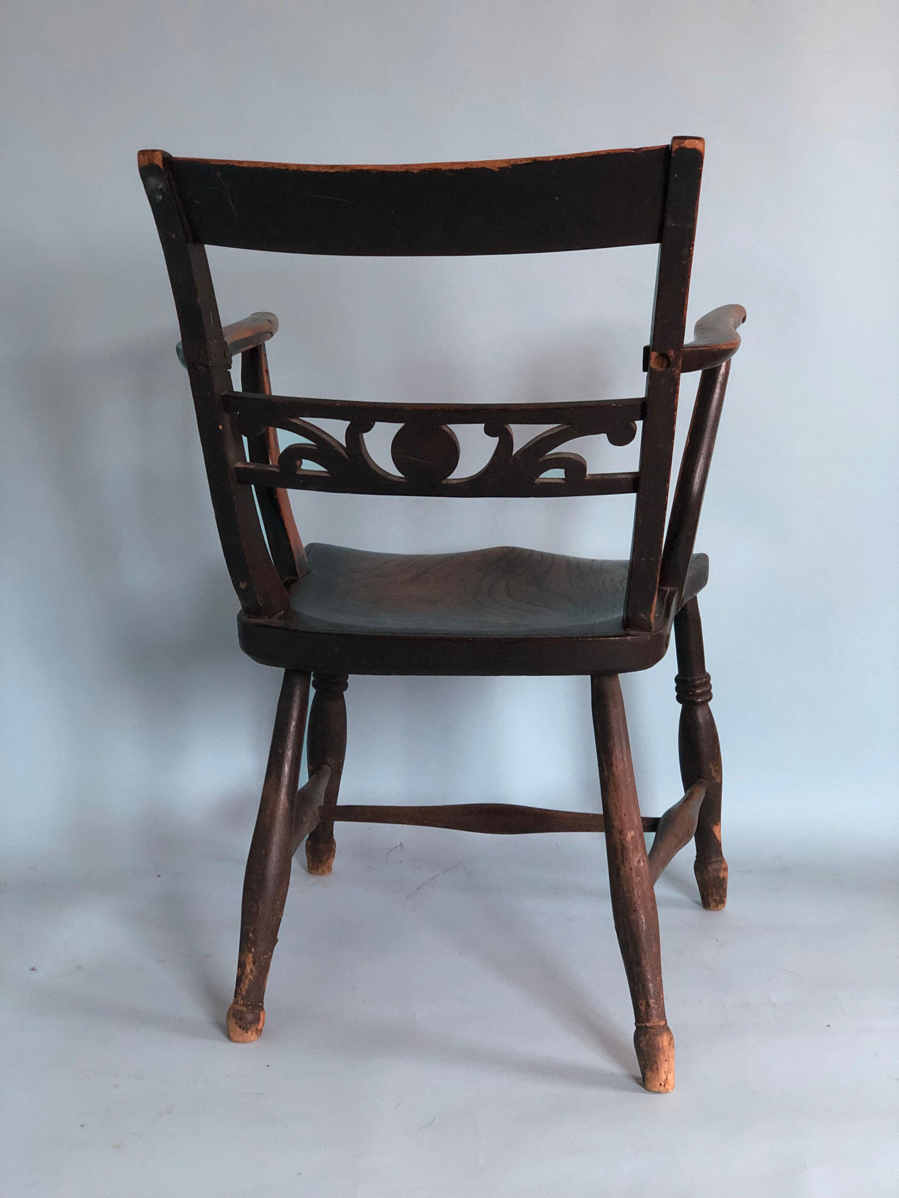 Hand-Carved Antique Georgian Chair United Kingdom 19th Century
