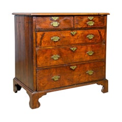 Antique Georgian Chest of Drawers, English, Walnut, 18th Century, circa 1750