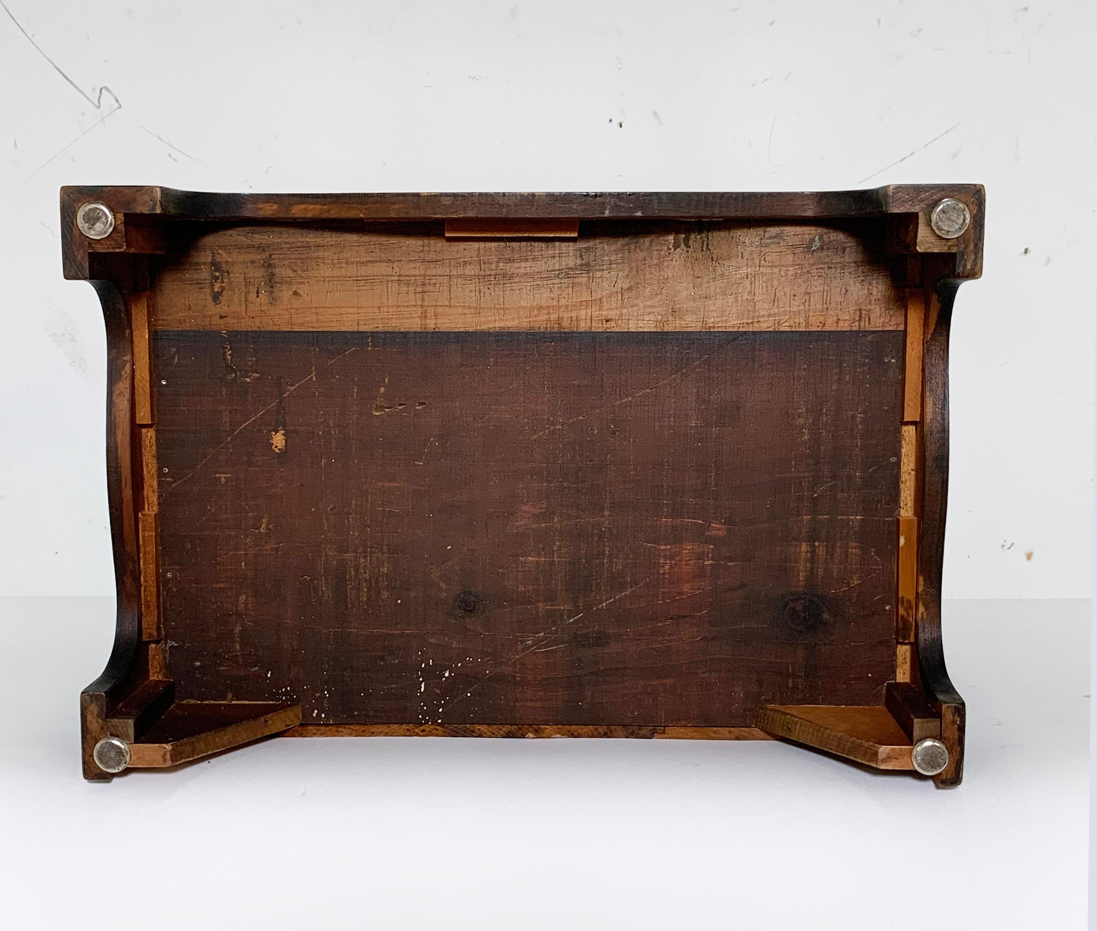 Antique Georgian Miniature Chest in Mahogany with Boxwood Stringing, ca. 1780s For Sale 9