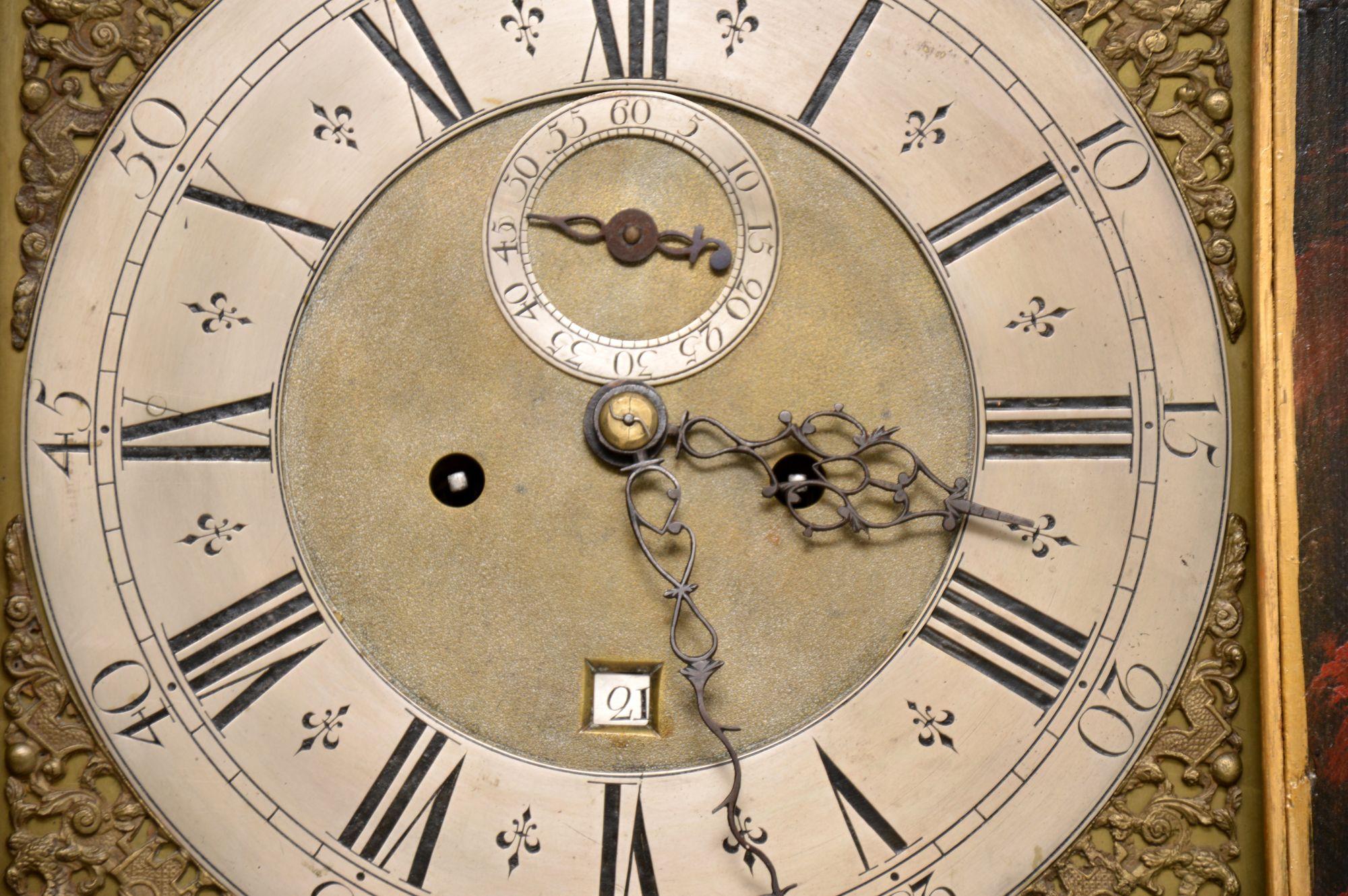Antique Georgian Chinoiserie Grandfather Clock 1