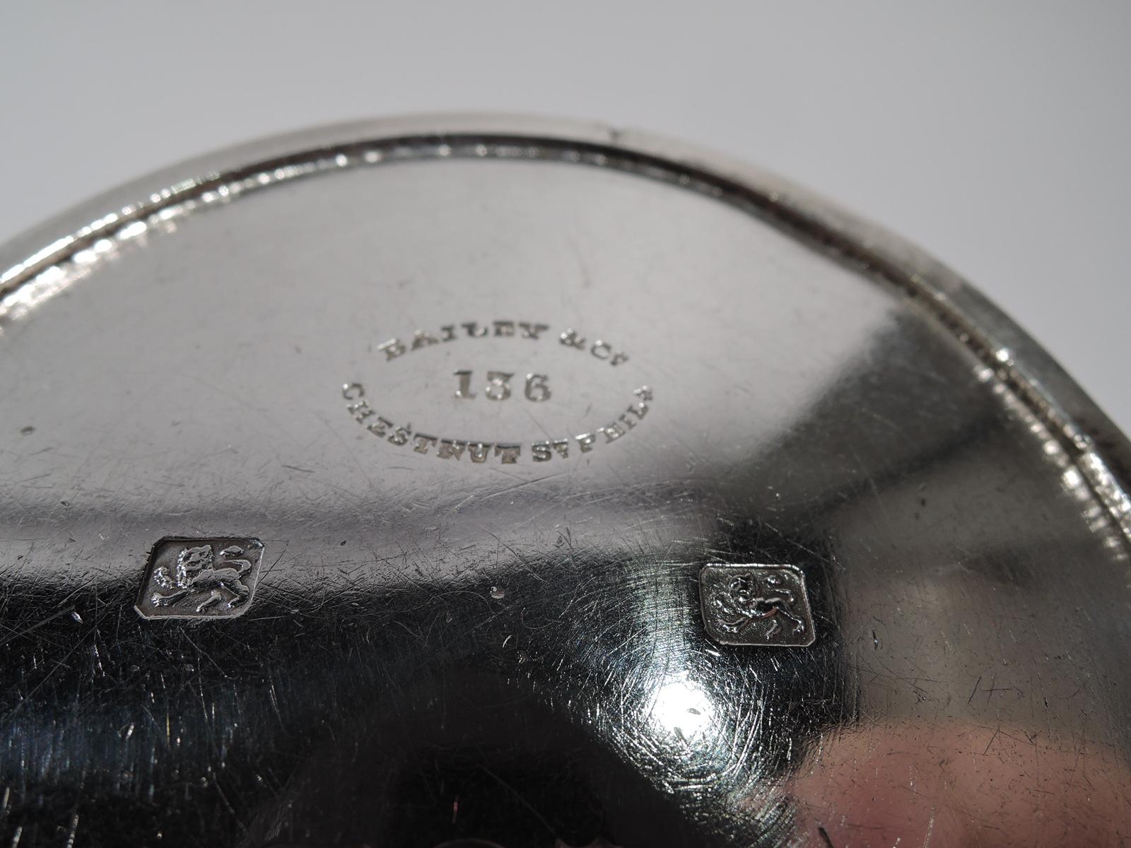 19th Century Antique Georgian Coin Silver Baby Cup by George Sharp for Bailey & Co.