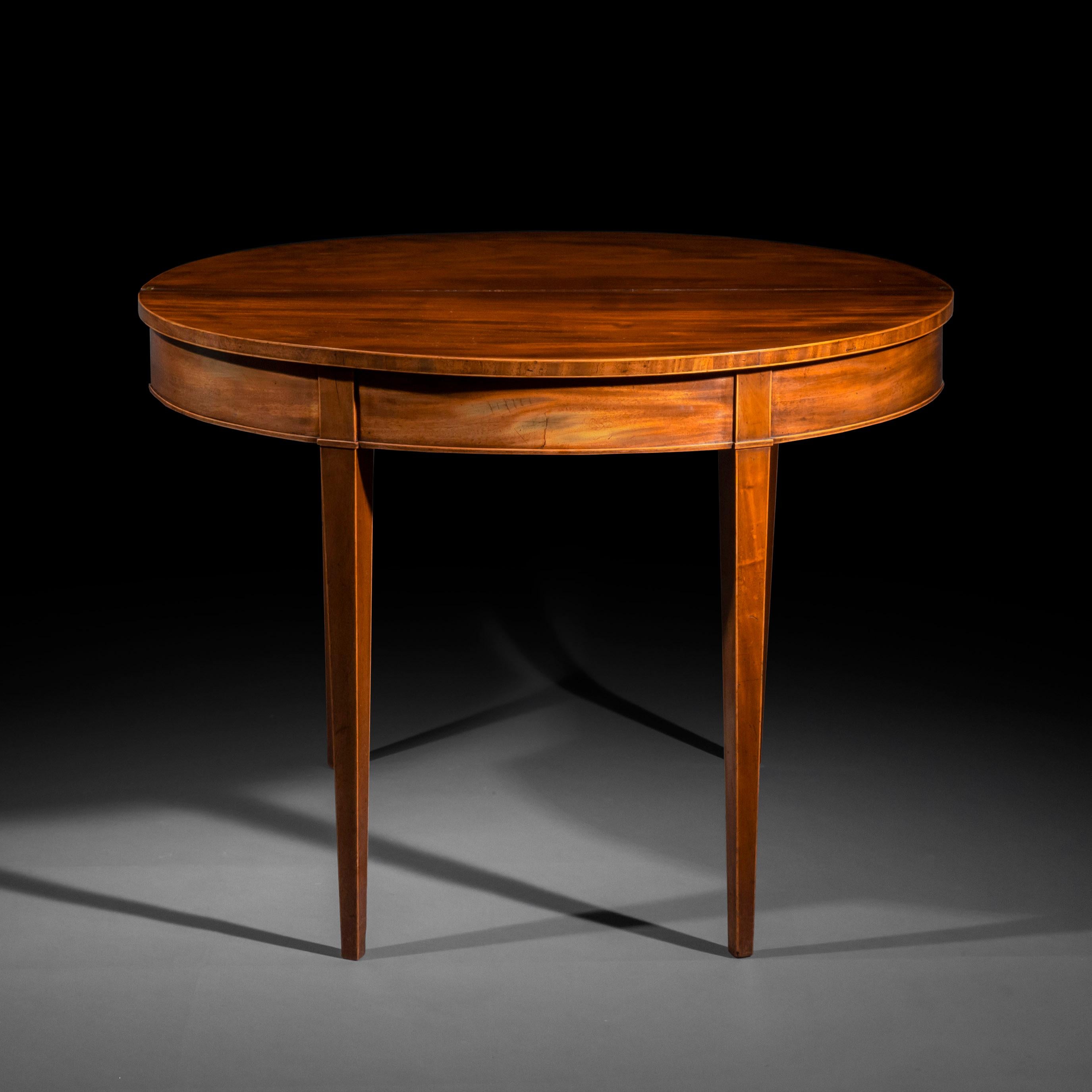 Polished Antique Georgian Console or Side Table, Circa 1800