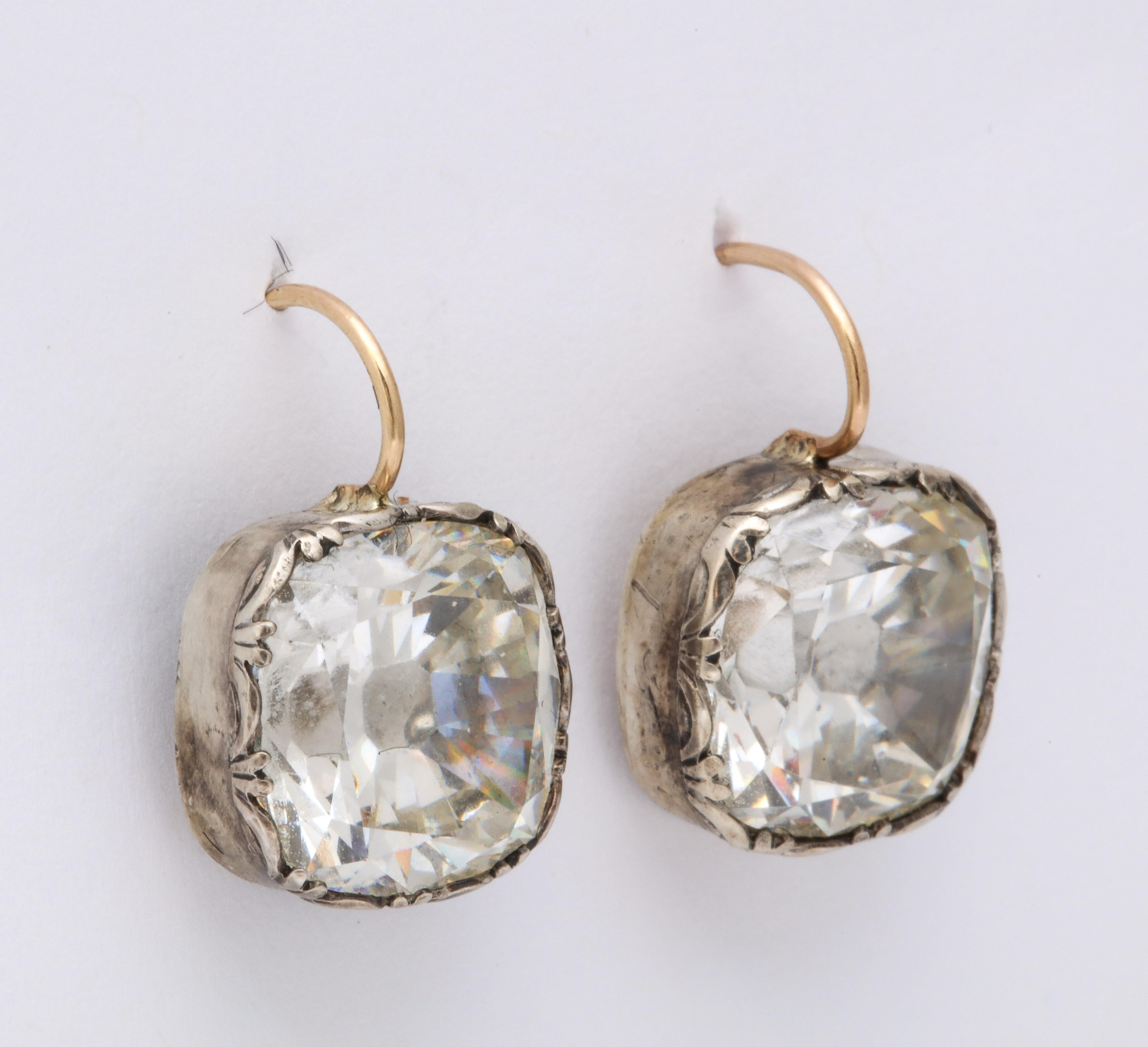 antique paste earrings