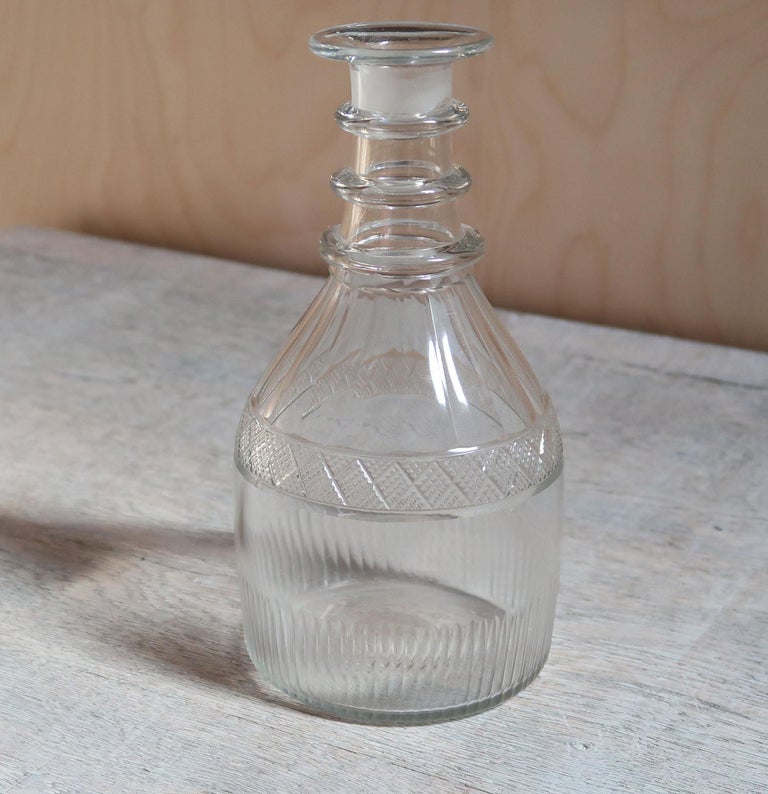 Antique Cut Glass Carafe, English, C.1820 For Sale at 1stDibs