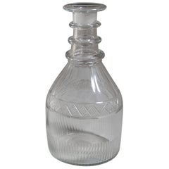 Carafe en verre taillé de style géorgien ancien, anglais, vers 1820