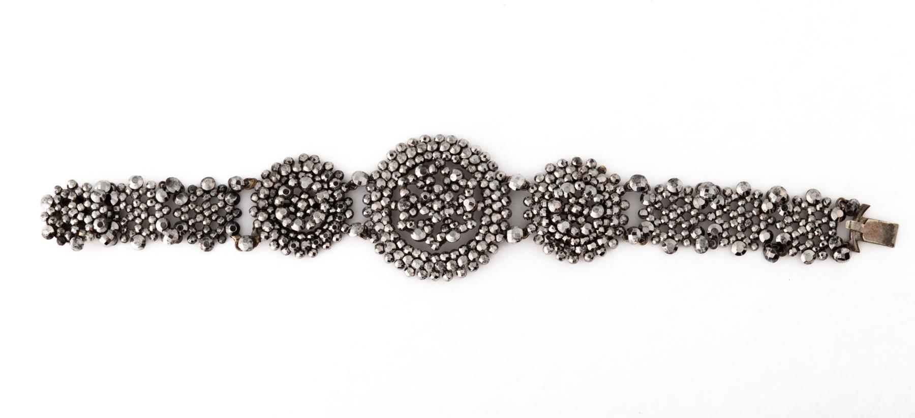 George III Antique Georgian Cut Steel Bracelet c. 1820 For Sale