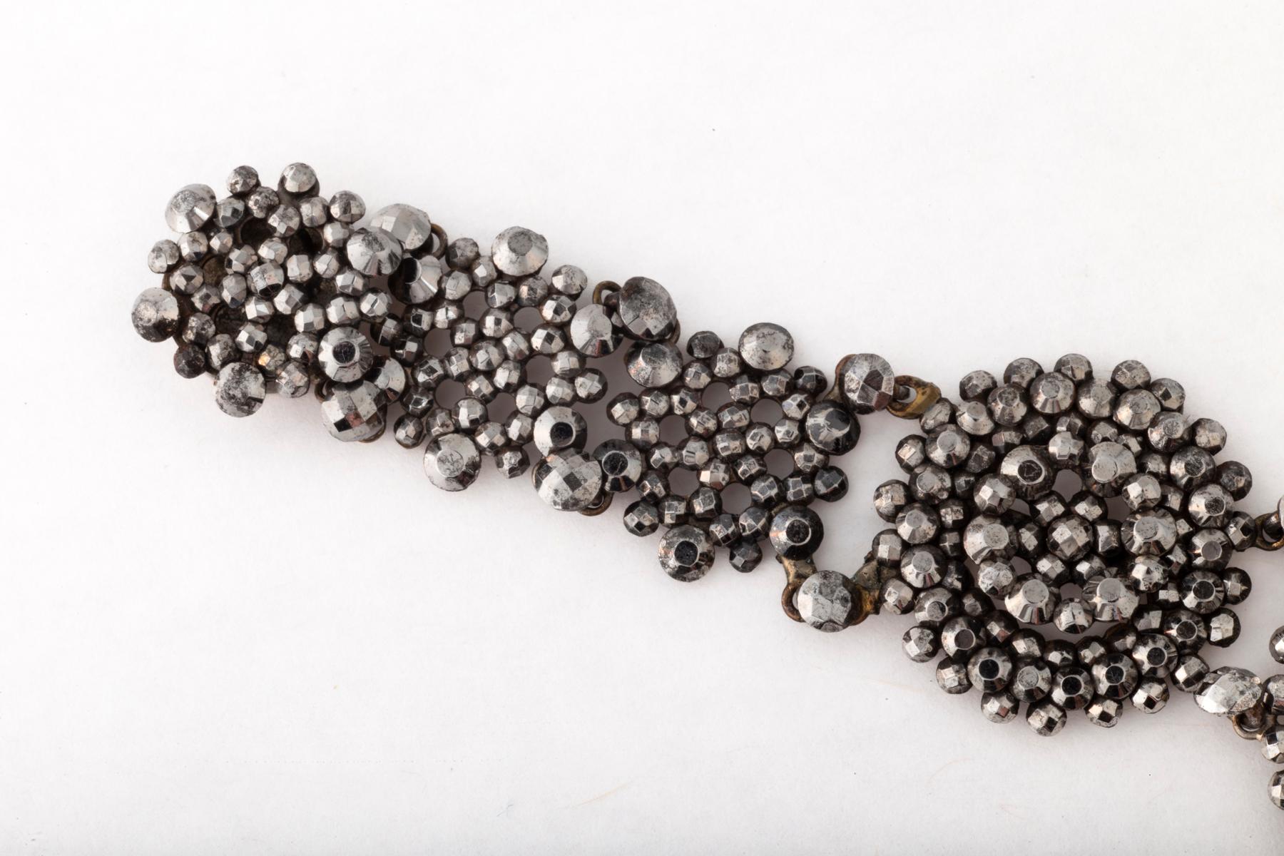 Women's Antique Georgian Cut Steel Bracelet c. 1820 For Sale