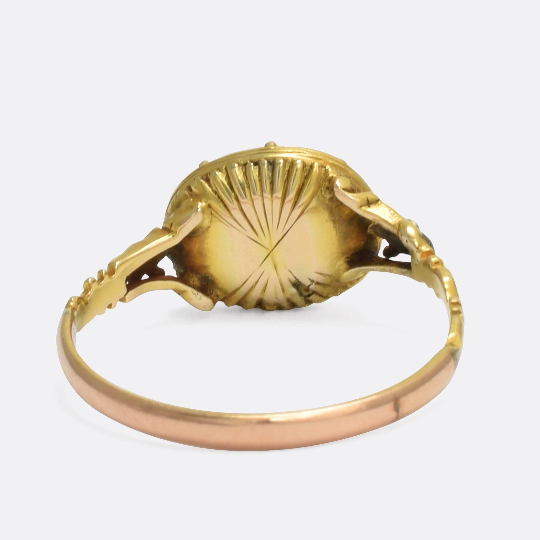 antique agate ring
