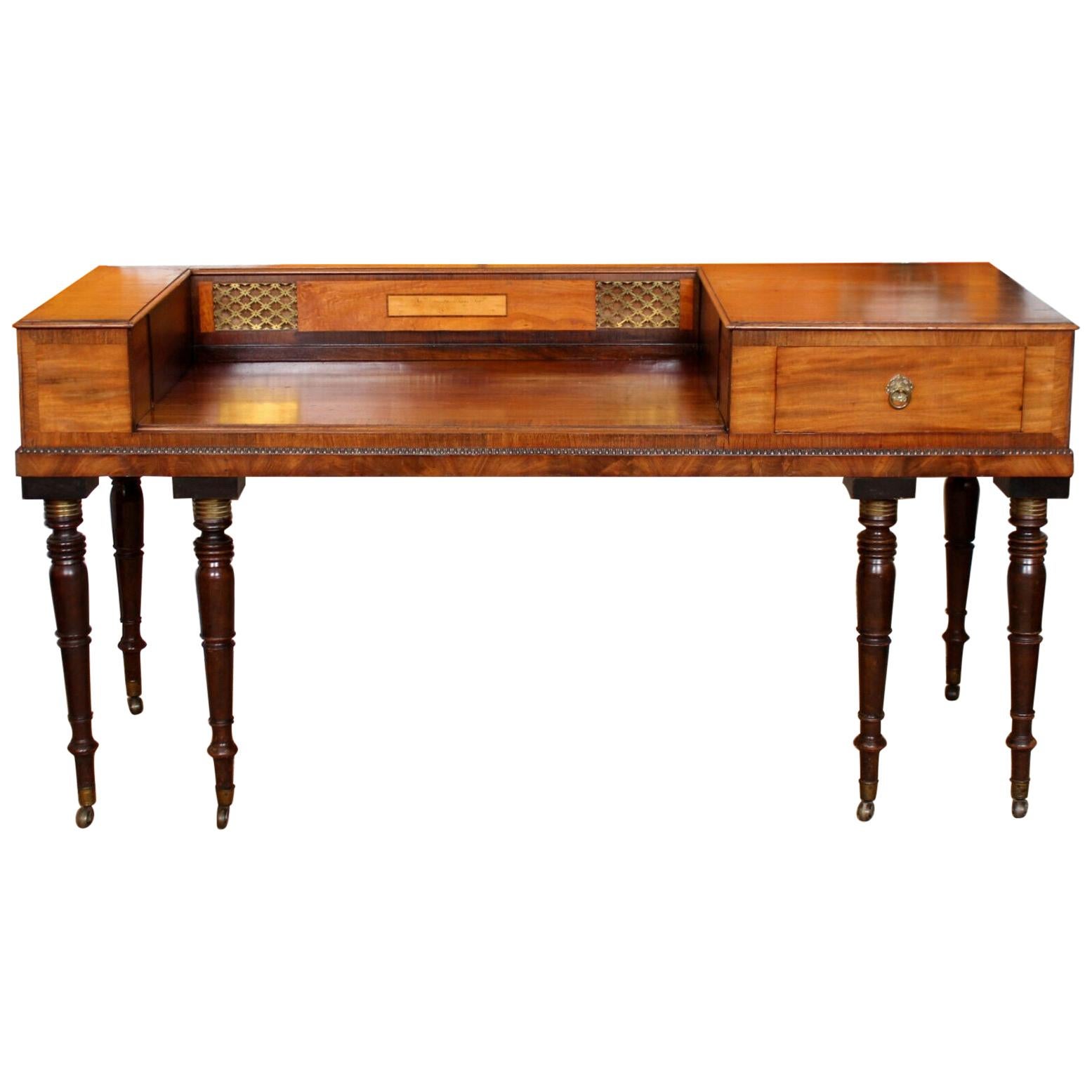 Antique Desk Converted Piano Mahogany at 1stDibs