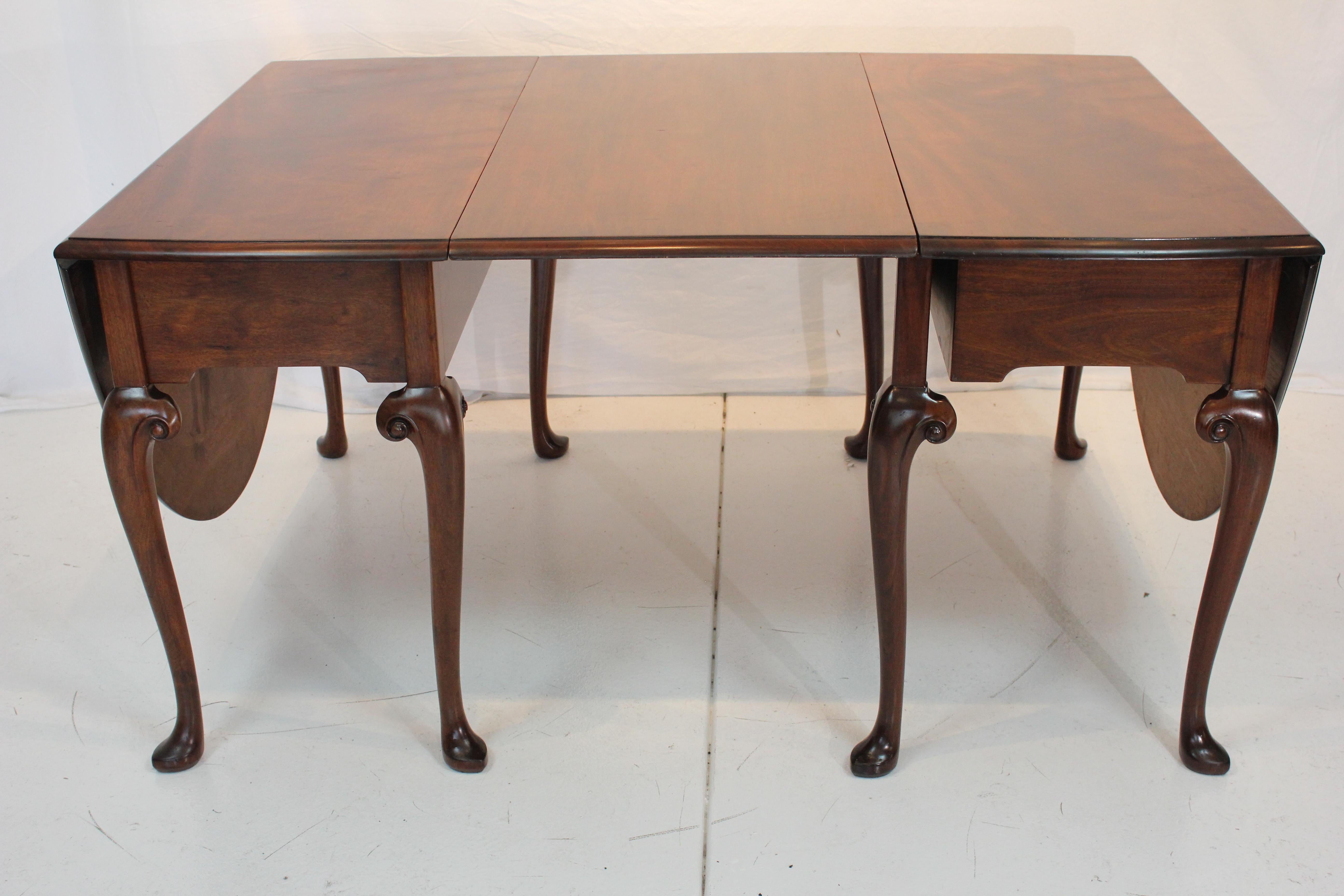 Georgien Table de salle à manger géorgienne ancienne à double abattant, début du 19ème siècle en vente
