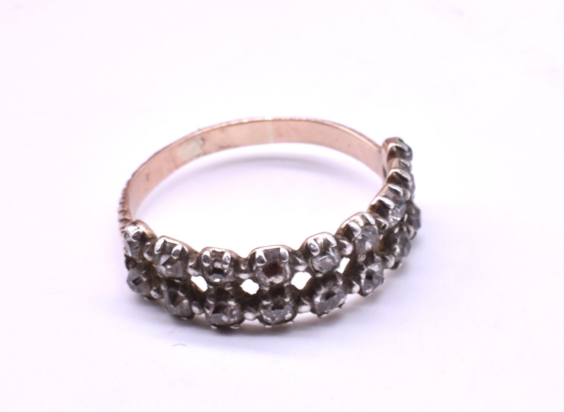 georgian half hoop ring