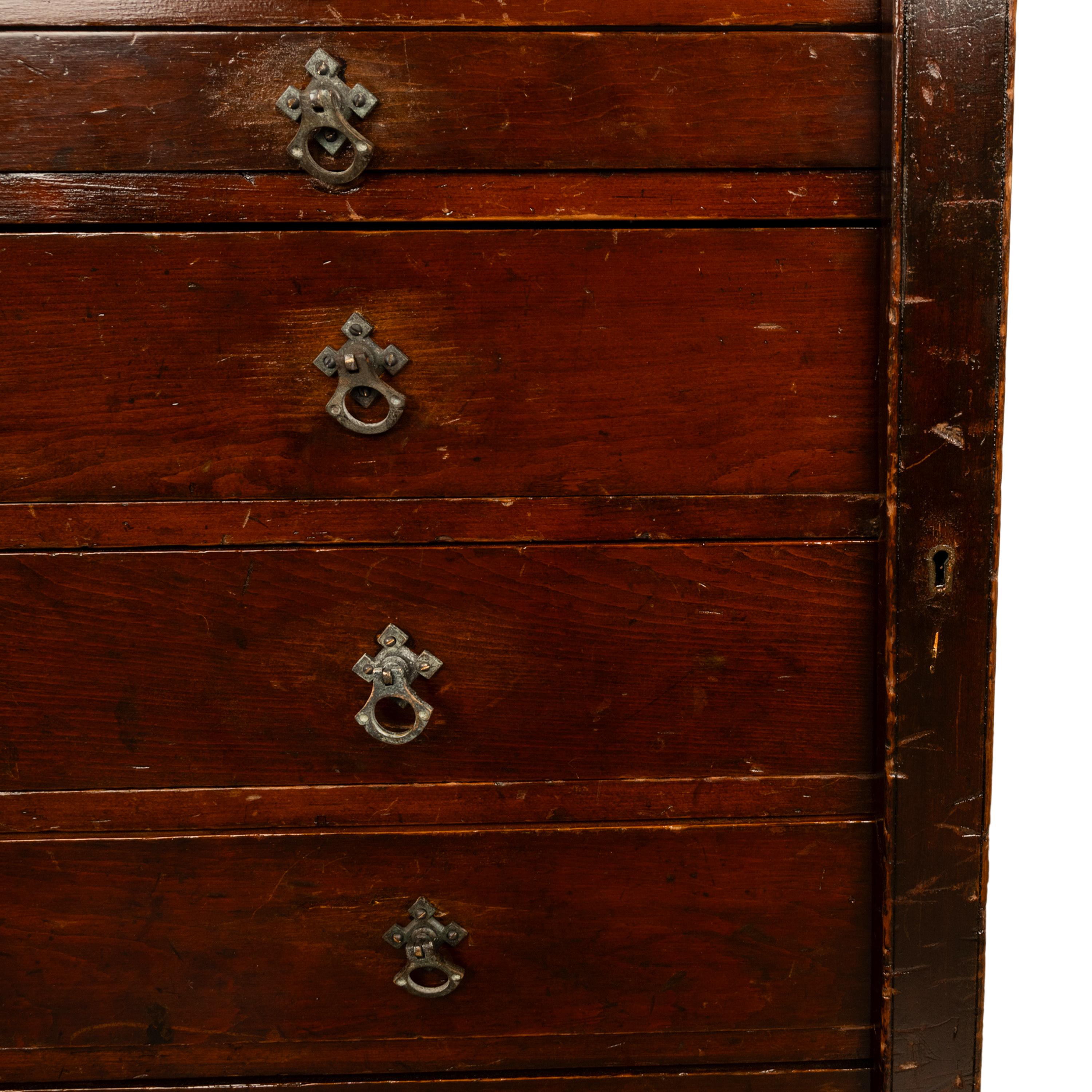 Ancienne commode géorgienne à 7 tiroirs, modèle de plan d'architecte, 1820 en vente 10