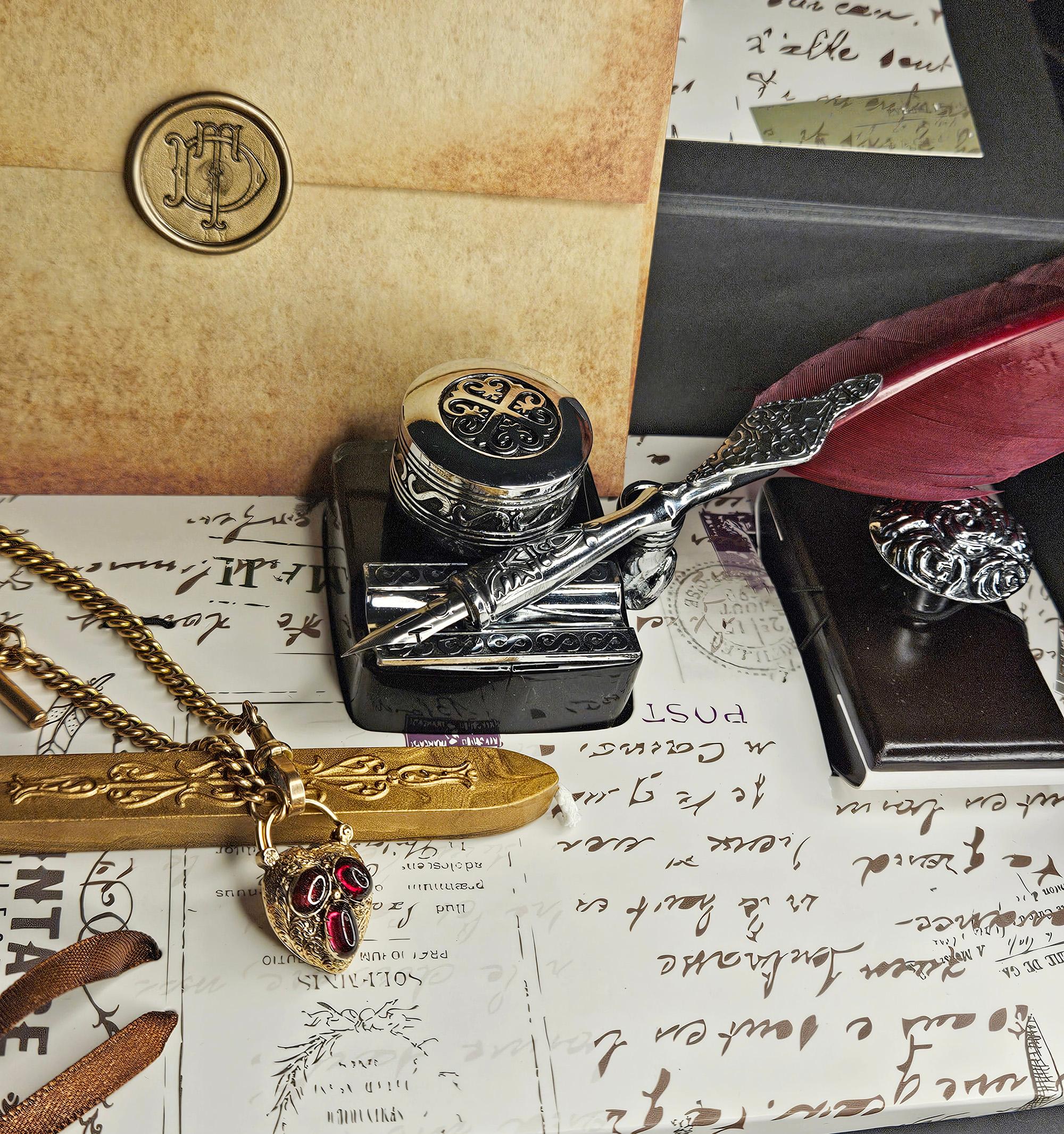 Pendentif en or géorgien / début de l'époque victorienne avec fermoir cadenas en grenat en forme de coeur en vente 8