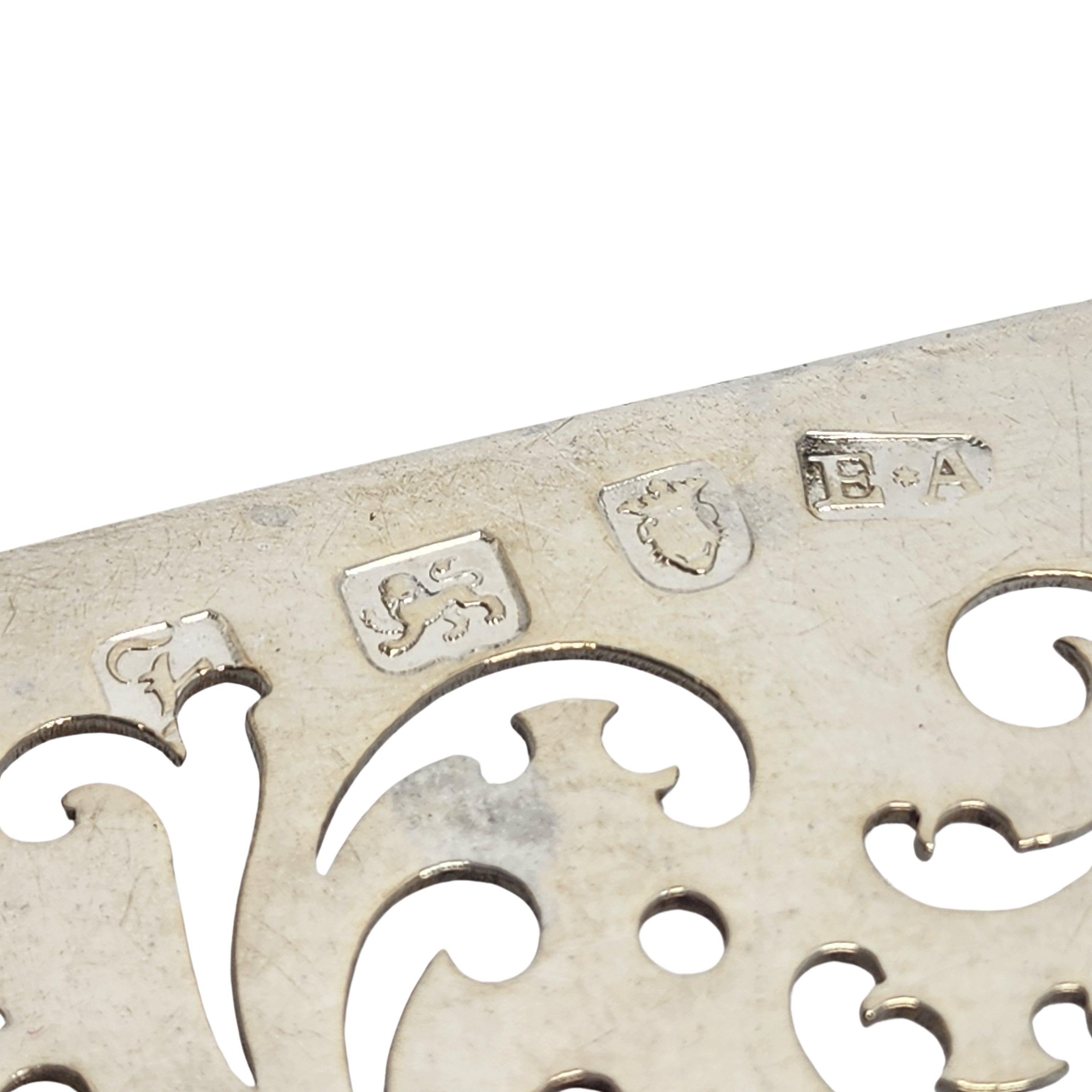 Antico server a fetta di pesce in argento sterling georgiano Edward Aldridge II #18208 in vendita 6