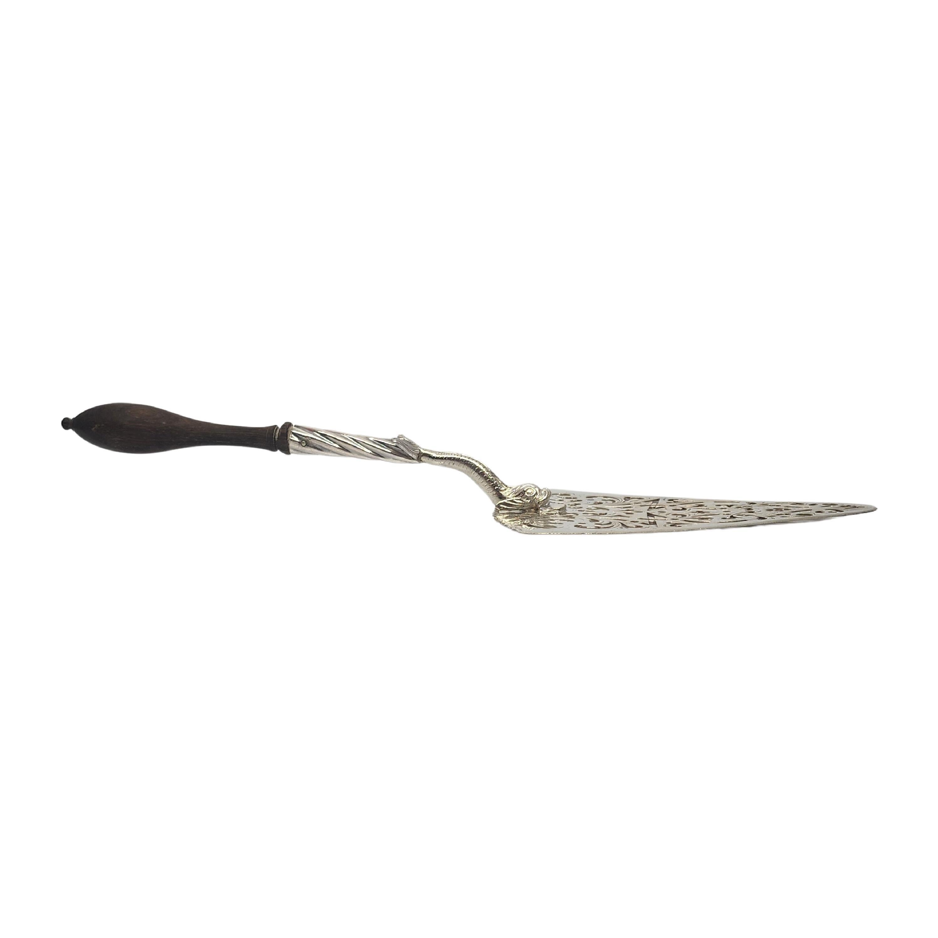Antico server a fetta di pesce in argento sterling georgiano Edward Aldridge II #18208 In condizioni buone in vendita a Washington Depot, CT