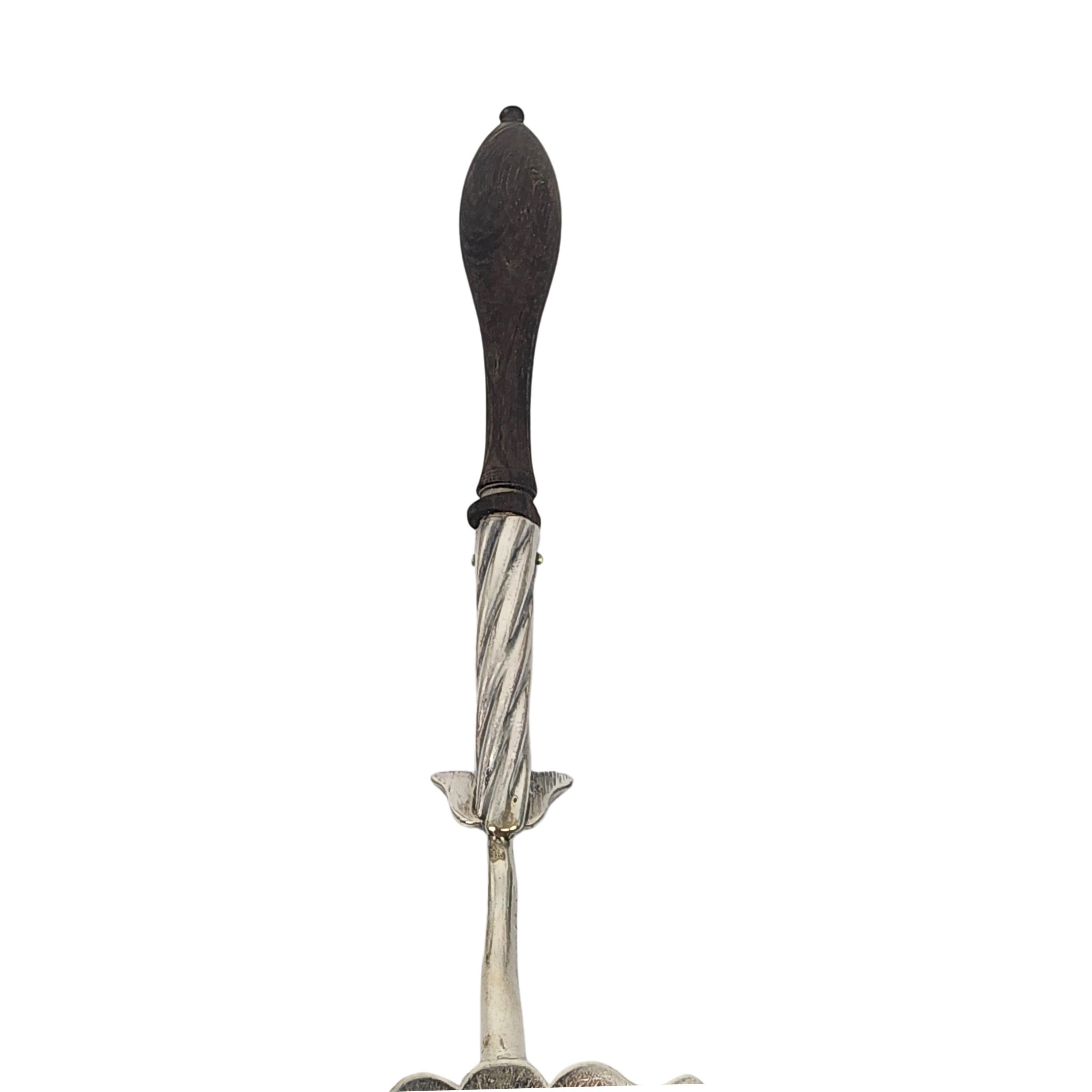 Antico server a fetta di pesce in argento sterling georgiano Edward Aldridge II #18208 in vendita 2